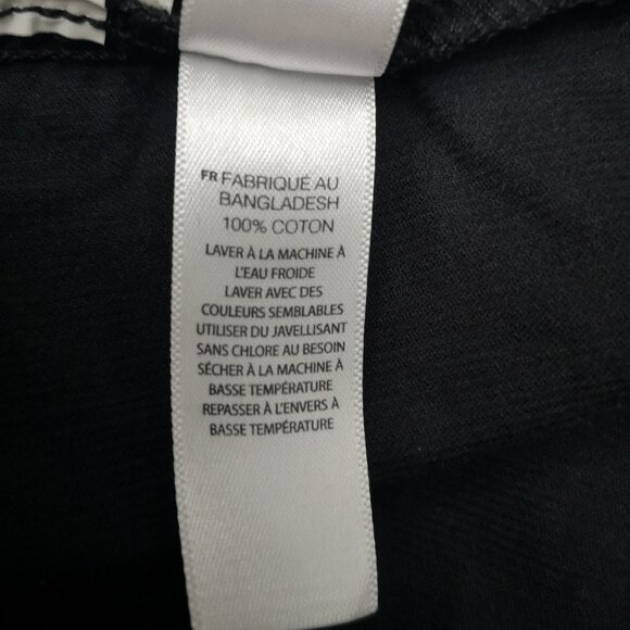 Joe Fresh Ladies Size XS Black Corduroy Button Front & Cuffs Shirt - Picture 7 of 11